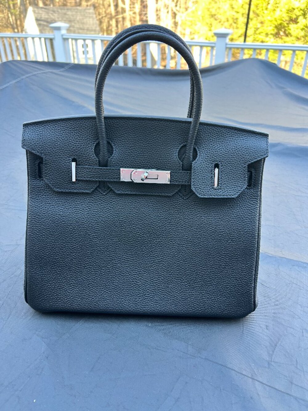 Black Leather Satchel